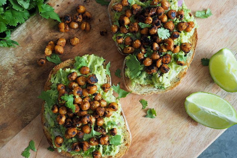 Chickpea Avocado Toast