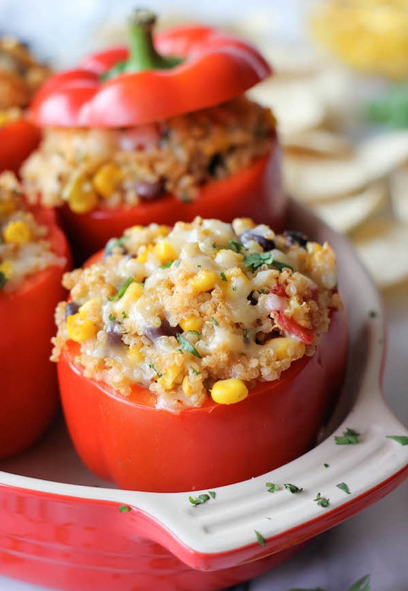 Stuffed Bell Peppers With Quinoa