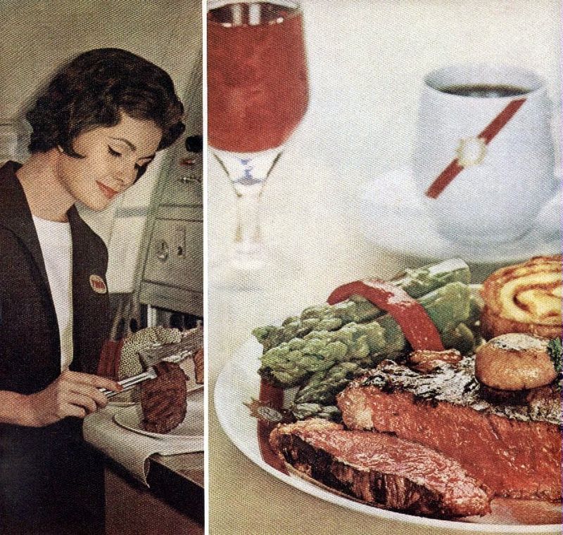 TWA Steak And Shrimp Cocktail (1960s)