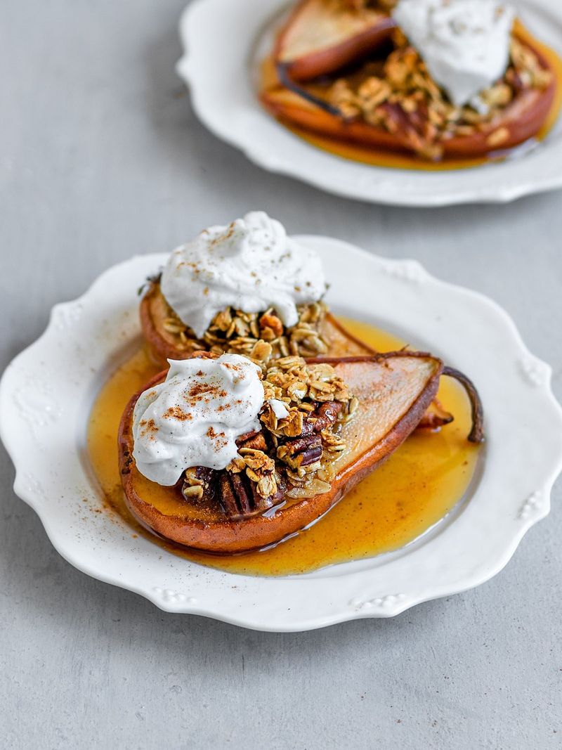 Baked Pears With Maple Syrup