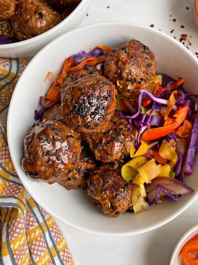 Stir Grated Carrots Into Meatballs
