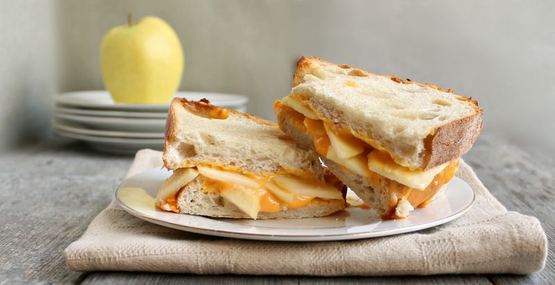 Apple And Cheese Sandwich