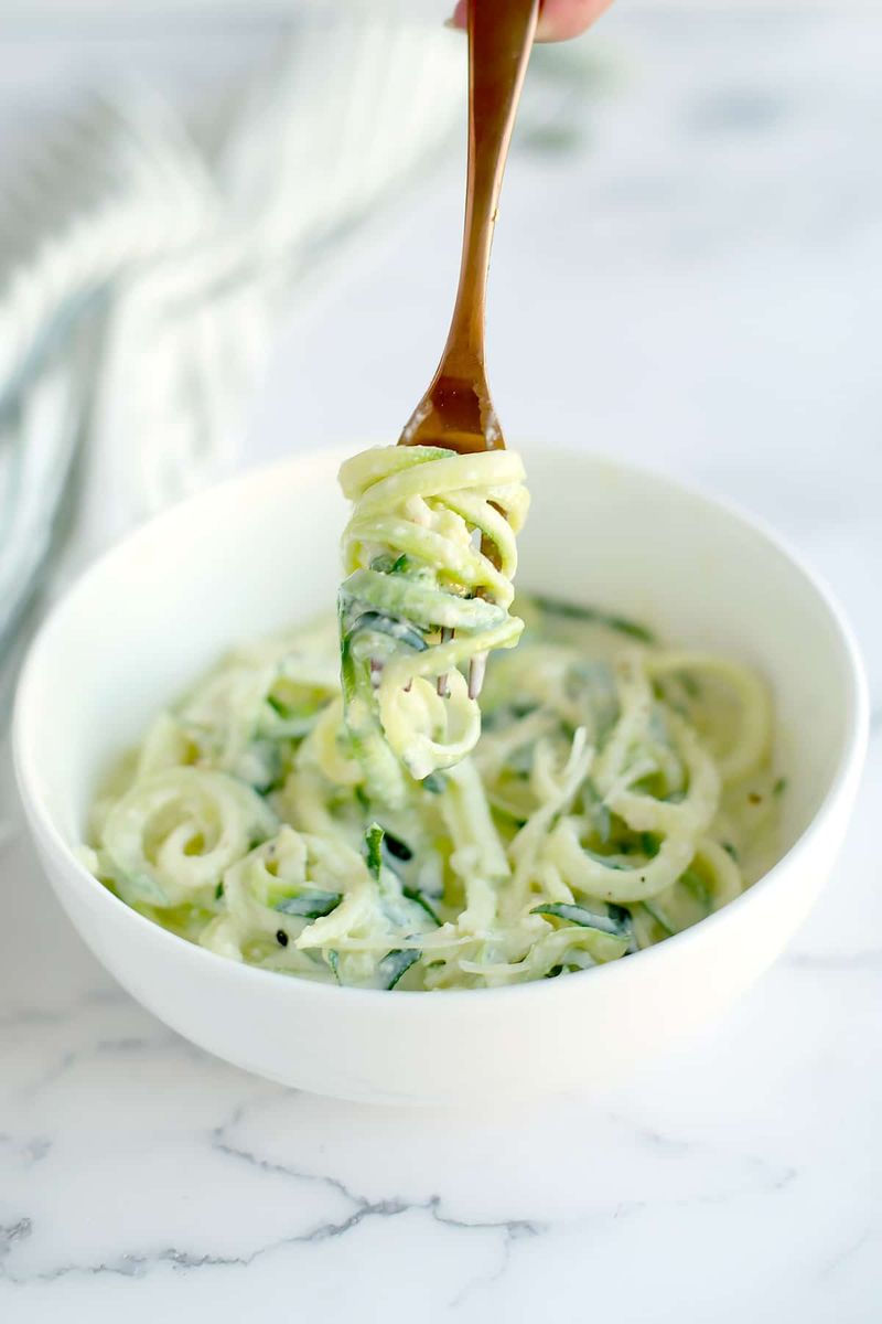Zucchini Noodle Alfredo