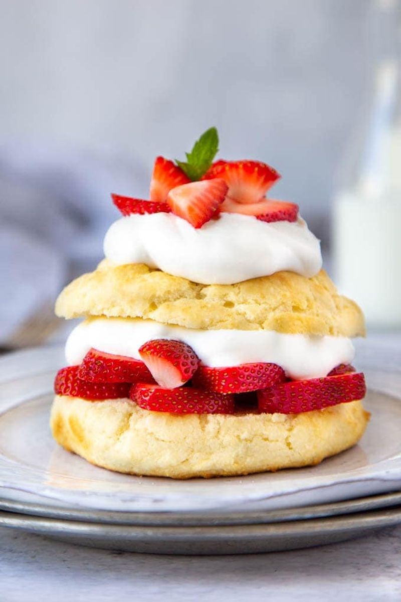 Strawberry Shortcake With Biscuits