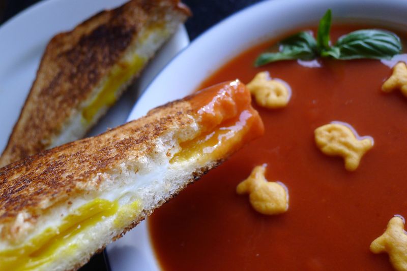 Tomato Soup And Grilled Cheese