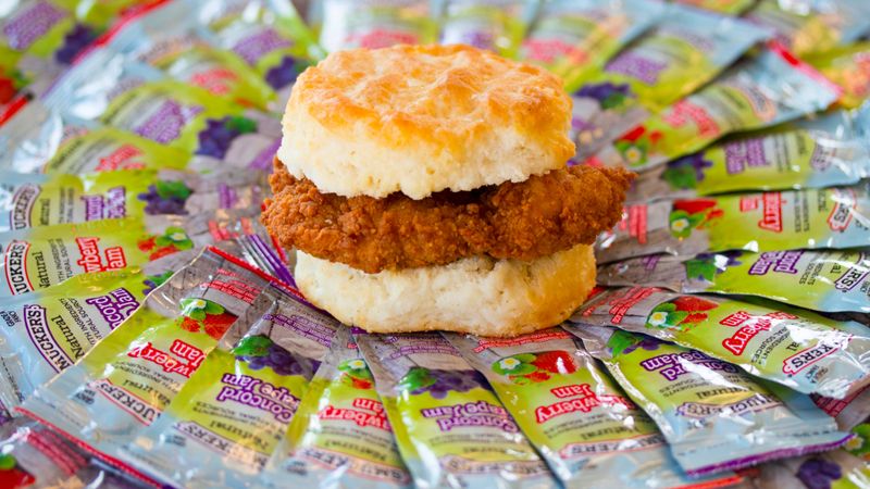 Try The Chicken Biscuit With Jam