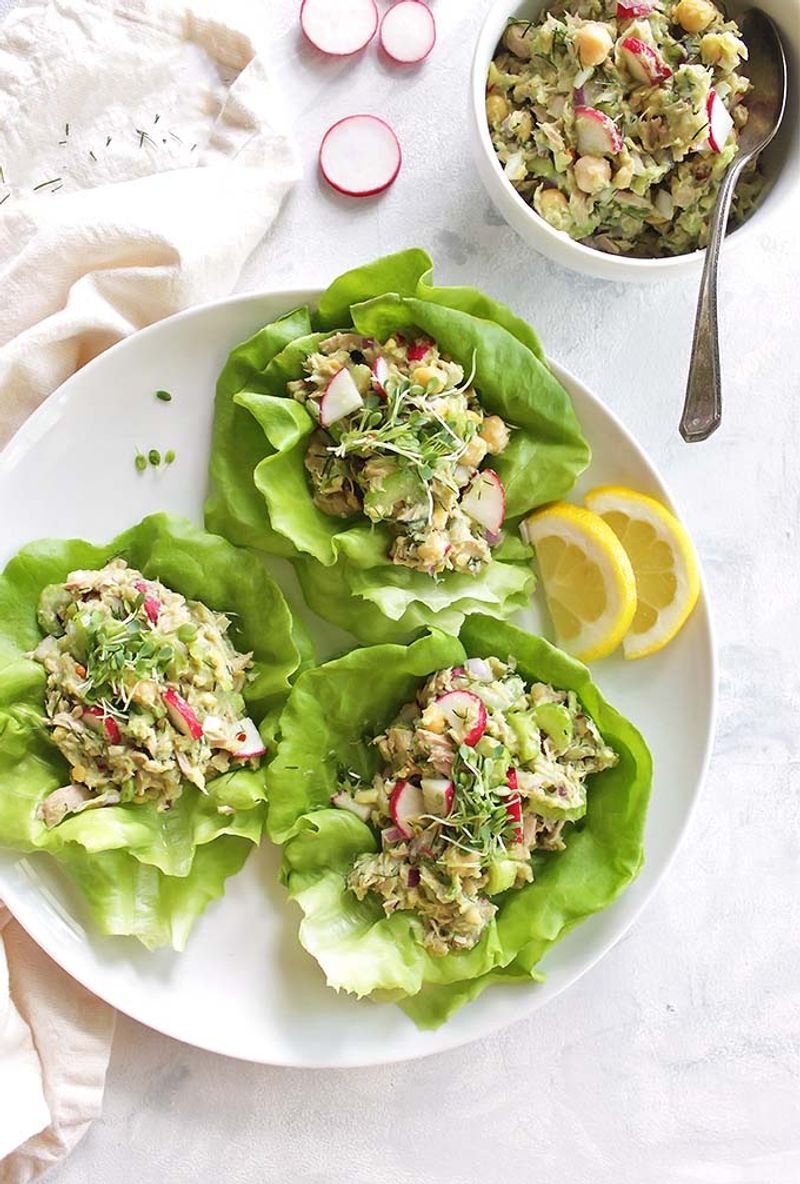 Tuna Salad Lettuce Wraps