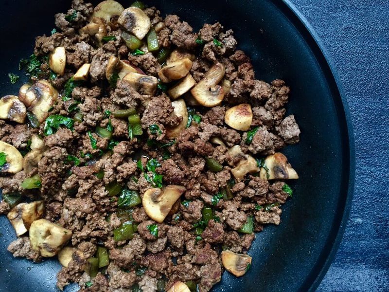 Stir Chopped Mushrooms Into Ground Meat