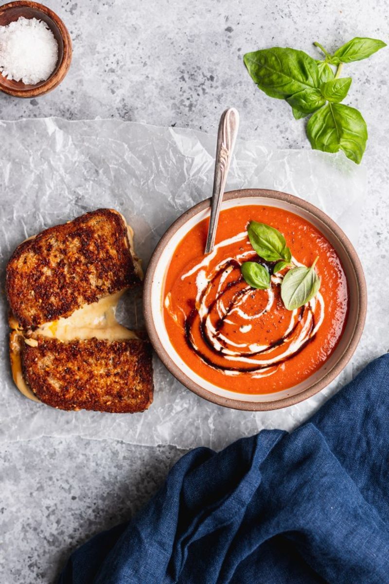 Tomato Soup And Grilled Cheese