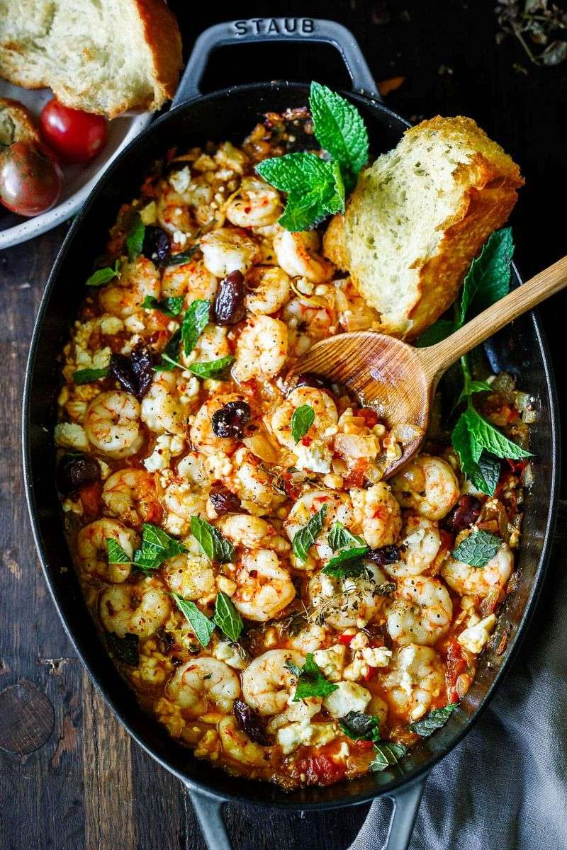 Shrimp Saganaki