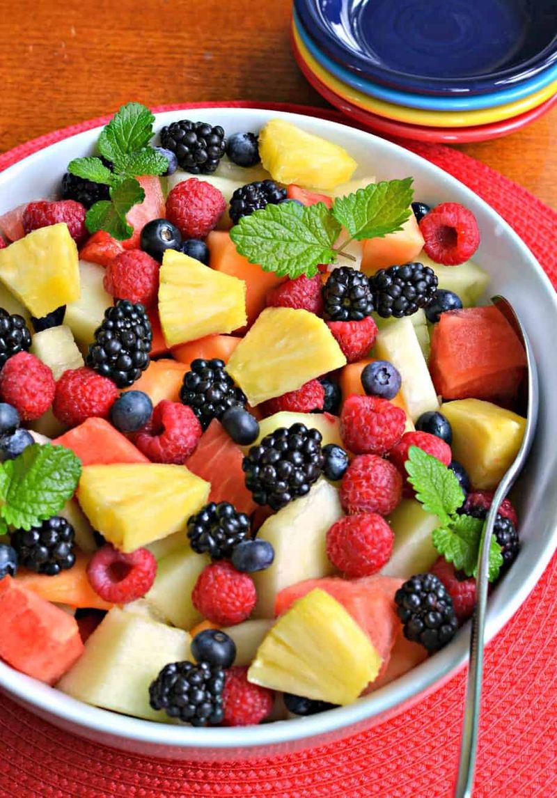 Fruit Salad With Whipped Cream