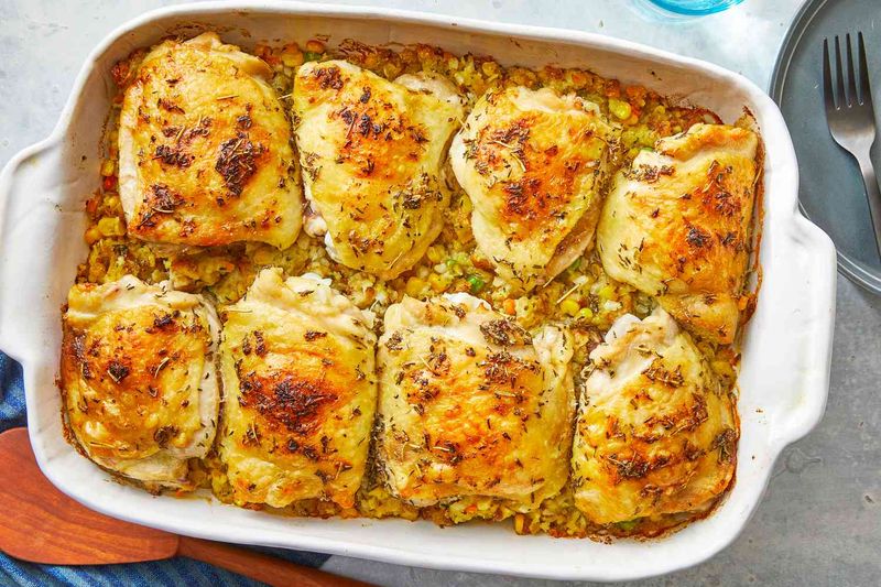 Chicken And Stuffing Bake