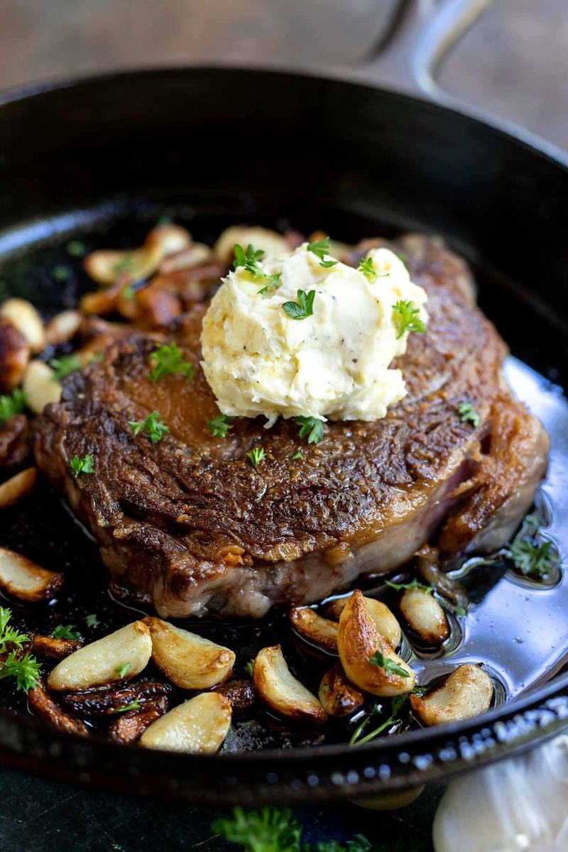 Skillet Steak With Herb Butter