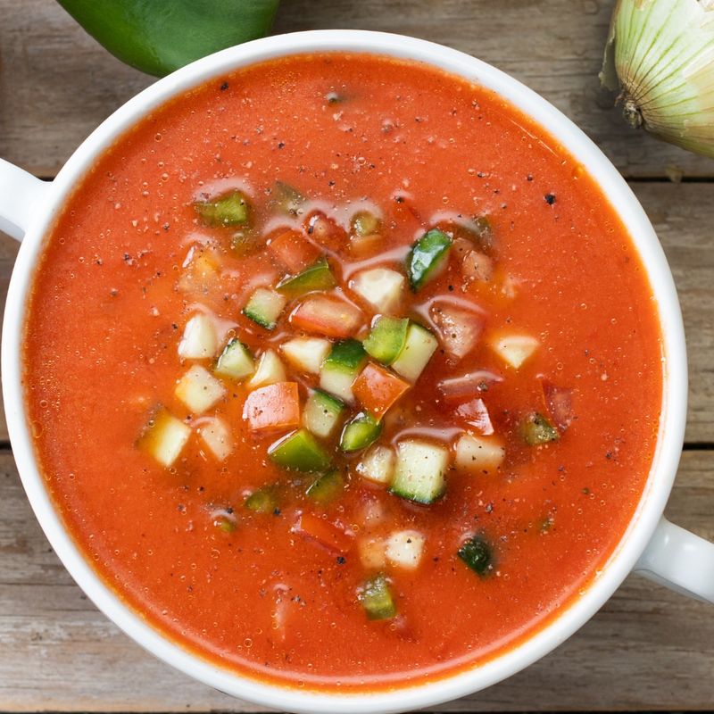 Tomato And Cucumber Gazpacho
