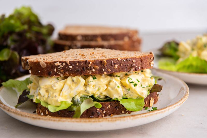 Egg Salad On Whole Grain Toast