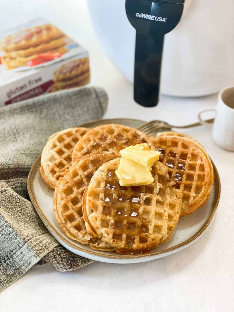 Frozen Waffle With Almond Butter