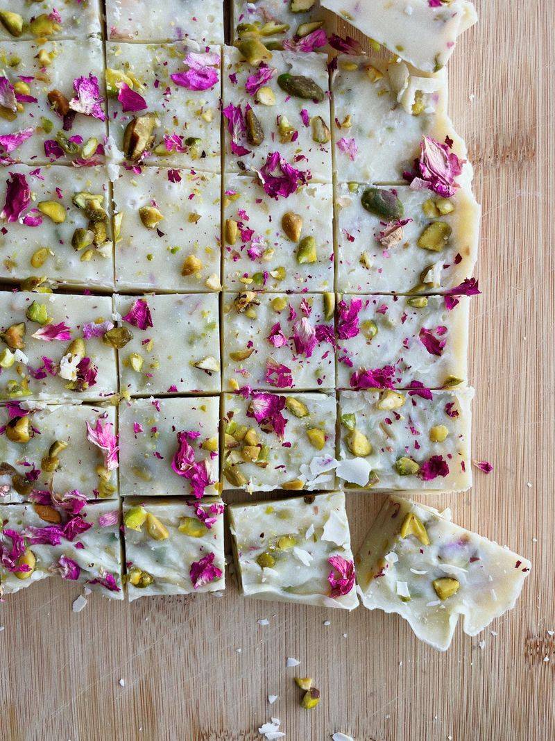 Pistachio Rose Fudge