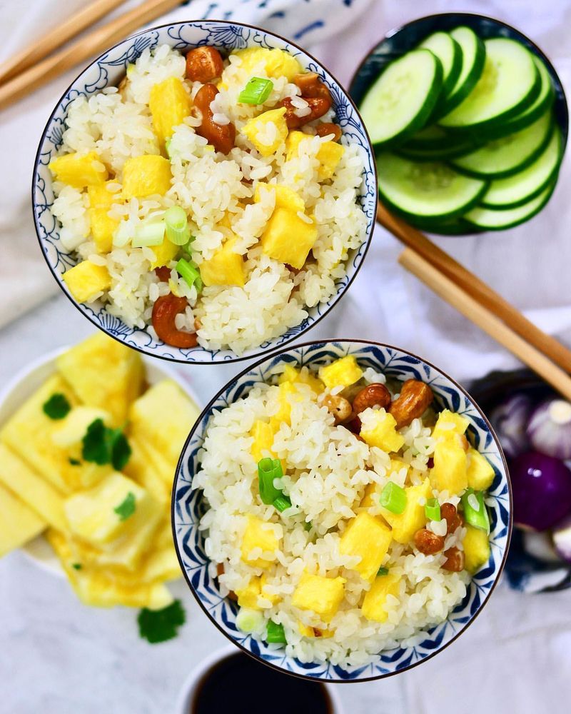 Pineapple and Cashew Rice Salad