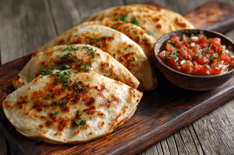Mini Quesadillas With Salsa