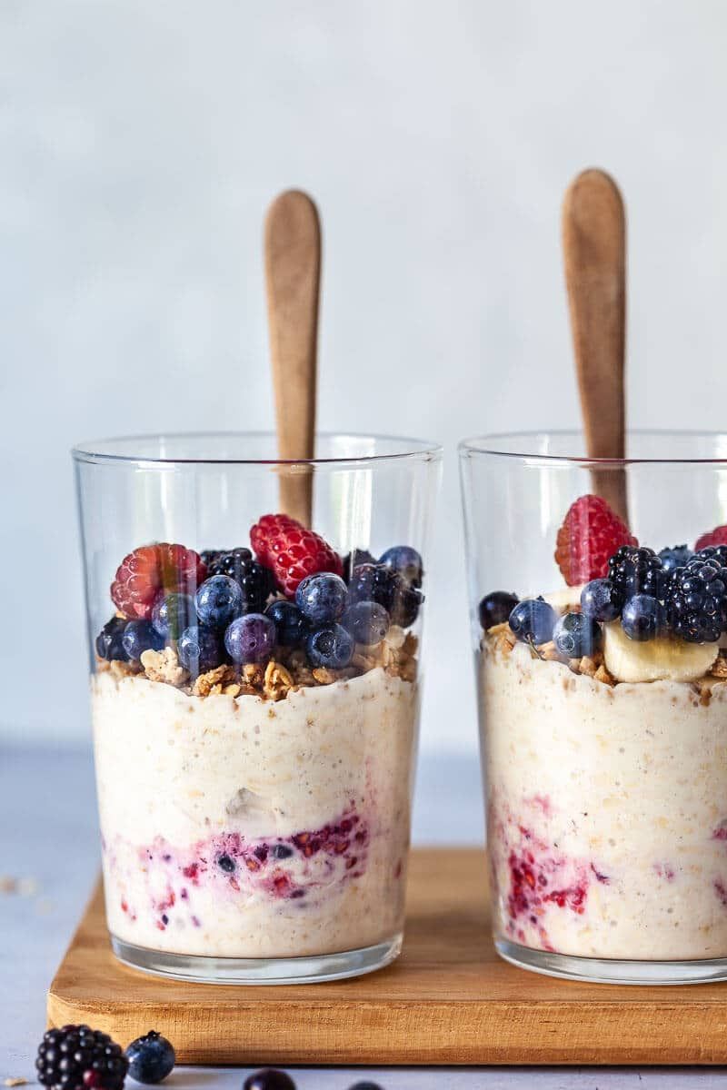 Overnight Oats With Berries
