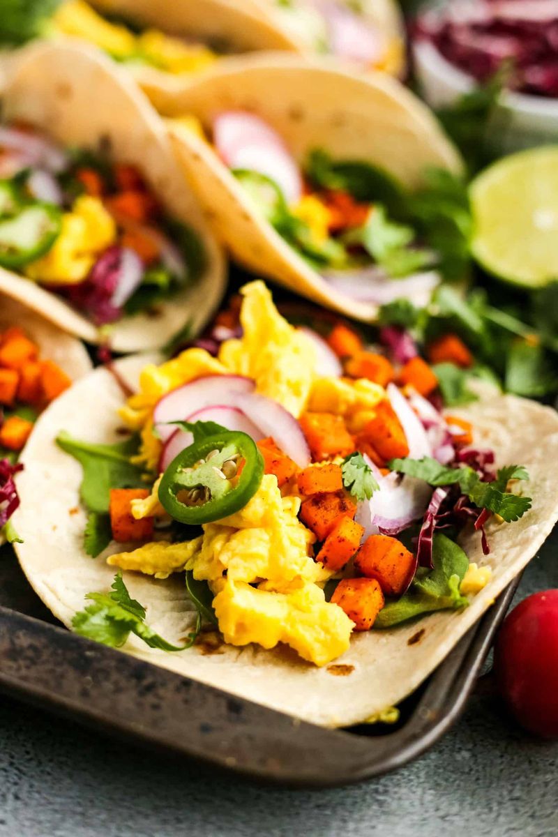 Breakfast Tacos With Scrambled Eggs