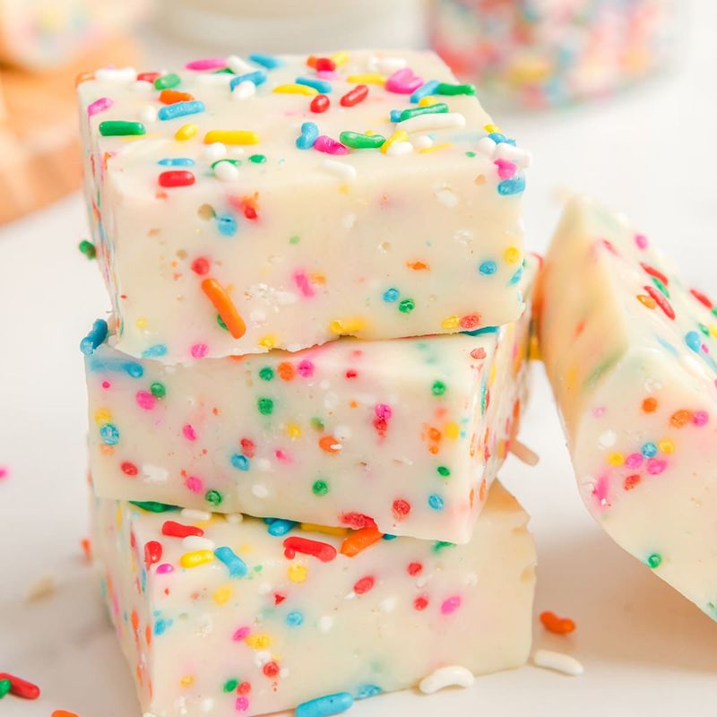 Birthday Cake Sprinkle Fudge